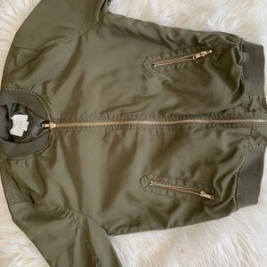army green bomber